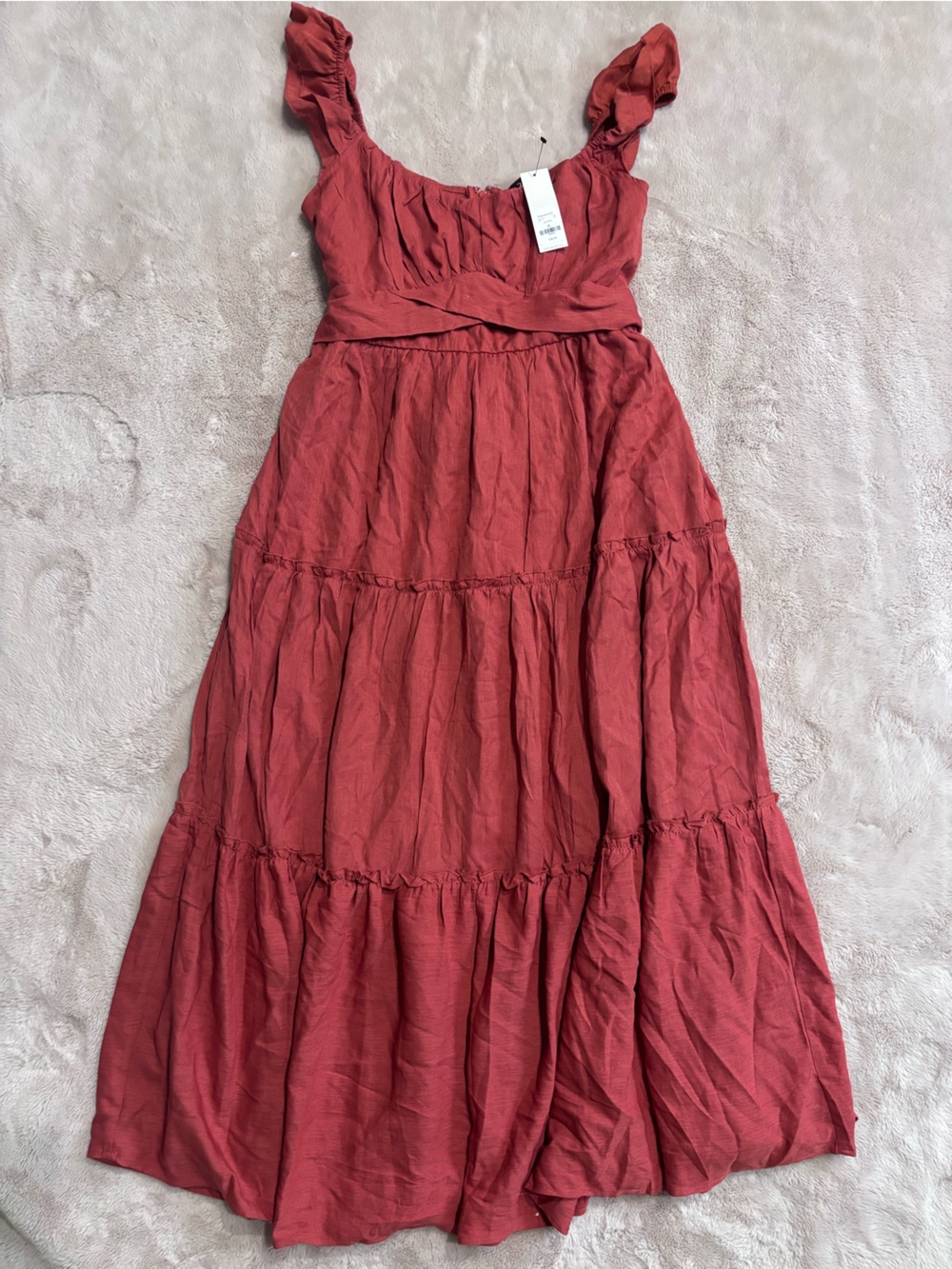 Trixxi Burnt Orange Maxi Dress